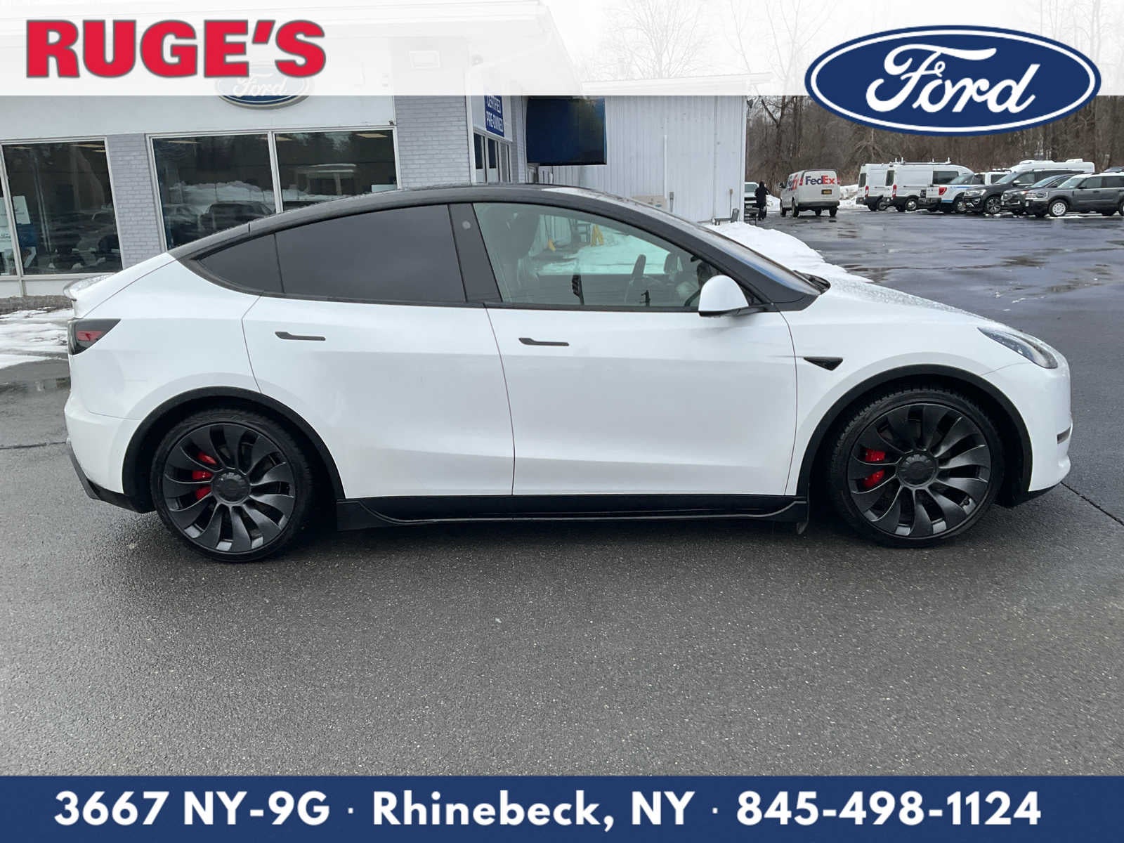 Used 2021 Tesla Model Y Performance with VIN 5YJYGDEF1MF252950 for sale in Rhinebeck, NY