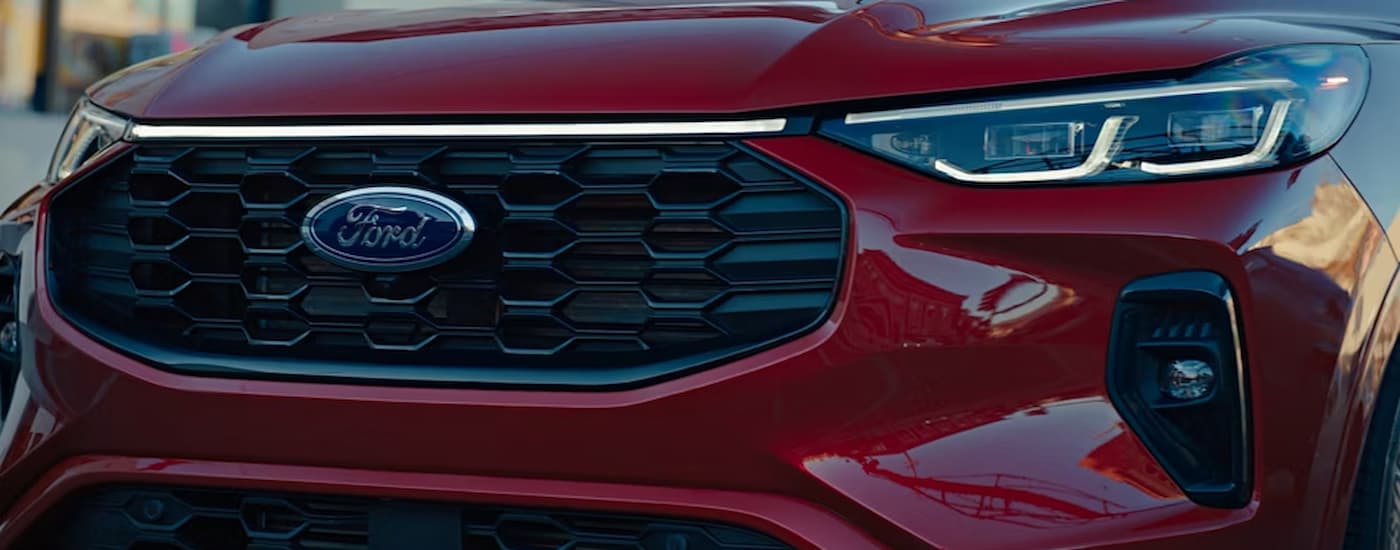 Grille on a red 2026 Ford Escape