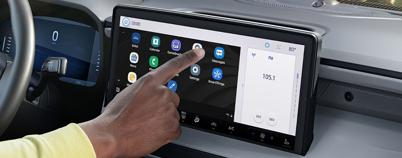 2026 Ford Maverick 13.2 inch infotainment screen.